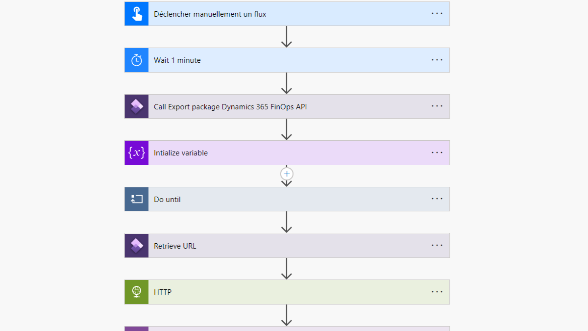 Data export via Power automate and Data management package API in ...